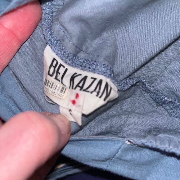 Bel Kazan Blue Floral Organic Cotton Wide Leg Jumpsuit – Size Small - Picture 8 of 11